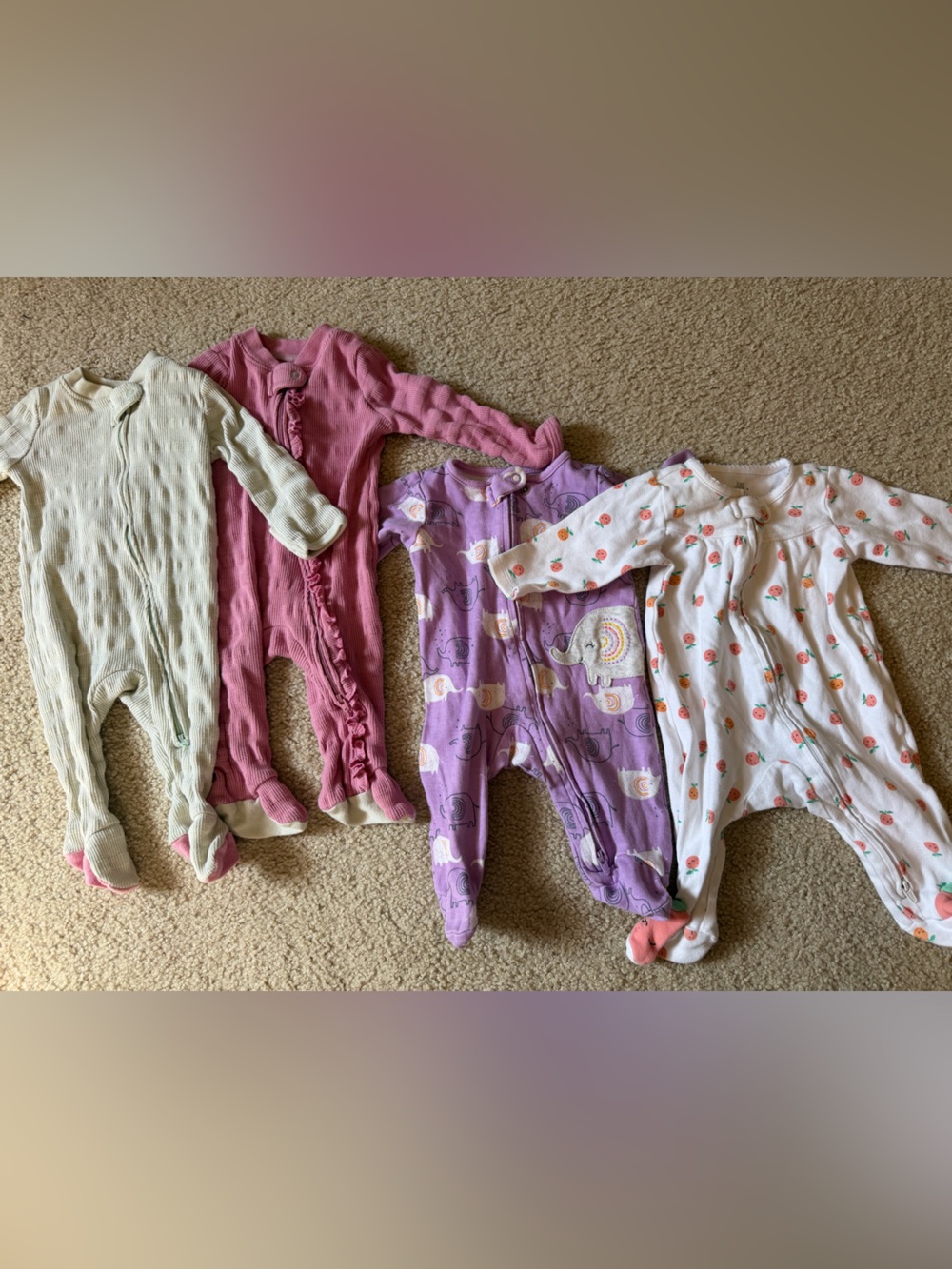 Carter’s Cloud Island baby girl pajama bundle
